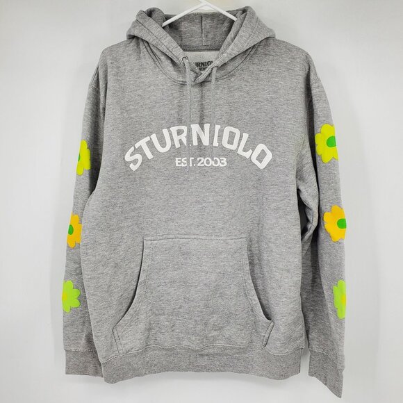 Sturniolo Triplets Merch 2 Million Followers Floral Grey Hooded Sweatshirt XL - Picture 1 of 8